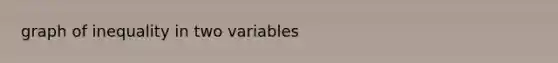 graph of inequality in two variables