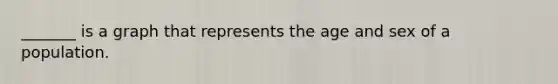 _______ is a graph that represents the age and sex of a population.