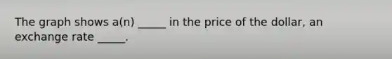 The graph shows a(n) _____ in the price of the dollar, an exchange rate _____.