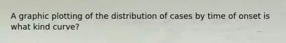 A graphic plotting of the distribution of cases by time of onset is what kind curve?