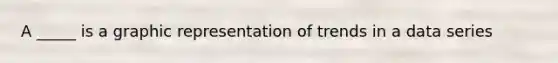 A _____ is a graphic representation of trends in a data series