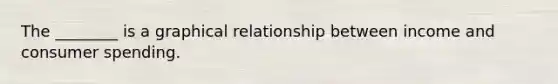 The ________ is a graphical relationship between income and consumer spending.