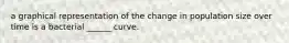 a graphical representation of the change in population size over time is a bacterial ______ curve.