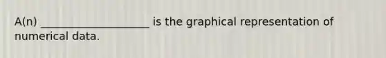 A(n) ____________________ is the graphical representation of numerical data.