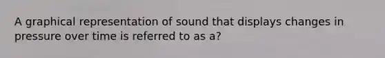 A graphical representation of sound that displays changes in pressure over time is referred to as a?