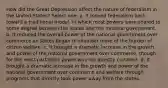 How did the Great Depression affect the nature of federalism in the United States? Select one: a. It moved federalism back toward a traditional model, in which most powers were shared to some degree between the states and the national government. b. It reduced the overall power of the national government over commerce as states began to shoulder more of the burden of citizen welfare. c. It brought a dramatic increase in the growth and power of the national government over commerce, though for the most part state power was not directly curtailed. d. It brought a dramatic increase in the growth and power of the national government over commerce and welfare through programs that directly took power away from the states.