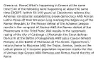 Greece vs. Rome] What's happening in Greece at the same time?] All of the following were happening at about the same time EXCEPT: (within 50-100 years) a) Cleisthenes reforms the Athenian constitution establishing Greek democracy AND Roman Latins throw off their Etruscan king marking the beginning of the Roman Republic b) The Roman defeat of the Achaean League results in the conquest of Greece AND the Roman defeat of the Phoenicians in the Third Punic War results in the systematic razing of the city of Carthage c) Alexander the Great defeats Darius III at the Battle of Gaugemela AND Julius Caesar defeats Pompey at the Battle of Pharsalus d) The Greek, Agamemnon, returns home to Mycenae AND the Trojan, Aeneas, lands on the Latium plains e) A massive population expansion marks the rise of Archaic Age Greece AND Romulus and Remus found the city of Rome