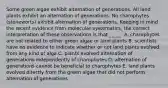 Some green algae exhibit alternation of generations. All land plants exhibit an alternation of generations. No charophytes (stoneworts) exhibit alternation of generations. Keeping in mind the recent evidence from molecular systematics, the correct interpretation of these observations is that _____. A. charophytes are not related to either green algae or land plants B. scientists have no evidence to indicate whether or not land plants evolved from any kind of alga C. plants evolved alternation of generations independently of charophytes D. alternation of generations cannot be beneficial to charophytes E. land plants evolved directly from the green algae that did not perform alternation of generations