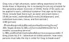 Greg runs a high adventure, water-rafting experience on the Snake River in Wyoming. He is reviewing his pricing schedule for the upcoming season [summer of 2016]. Some of his costs can be applied to each, individual customer that sign-up for trips. These include food items such as water and snack items [13.00/person], individual life vests [18.00/person]; and, individual sunscreen, tissue, and first-aid kits [4.00/person]. He also has predictable costs such as licensing fees of300; Kayak rentals 3,500, office rental500/month for 4 months; accounting services 1,000, and his Internet and mobile services expenses800. If Greg prices his 2 hr.- adventure at 100/customer, how many persons must take the trip in order for Greg to break-even?