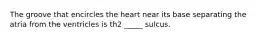 The groove that encircles the heart near its base separating the atria from the ventricles is th2 _____ sulcus.