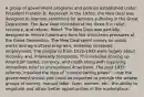 A group of government programs and policies established under President Franklin D. Roosevelt in the 1930s; the New Deal was designed to improve conditions for persons suffering in the Great Depression. The New Deal consisted of the three R's: relief, recovery, and reform. Relief: The New Deal was partially designed to relieve Americans from the short-term pressures of the Great Depression. The New Deal spent money on public works and agricultural programs, enabling increased employment. The programs from 1932-1933 were largely about recovery and, inherently temporary. This included shoring up American' banks, currency, and credit along with supplying immediate relief to unemployed Americans. The post 1935 reforms, installed the idea of "countervailing power" - that the government should and could be expected to provide the weaker groups of society, manual labor, farm, women, etc., the ability to negotiate and attain better opportunities in the marketplace.