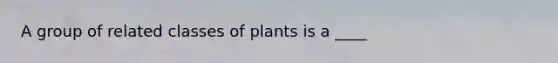 A group of related classes of plants is a ____