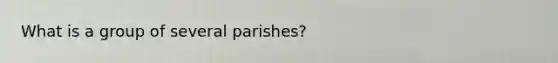 What is a group of several parishes?