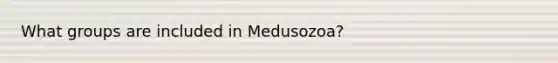 What groups are included in Medusozoa?