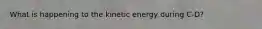 What is happening to the kinetic energy during C-D?