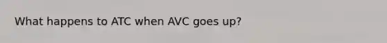 What happens to ATC when AVC goes up?