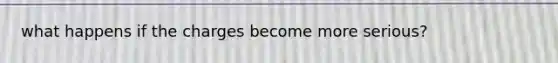 what happens if the charges become more serious?