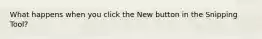What happens when you click the New button in the Snipping Tool?