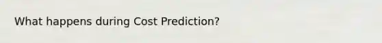 What happens during Cost Prediction?