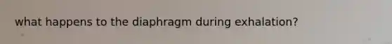 what happens to the diaphragm during exhalation?