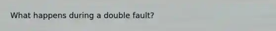 What happens during a double fault?