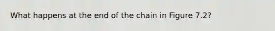 What happens at the end of the chain in Figure 7.2?