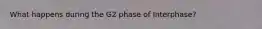 What happens during the G2 phase of Interphase?