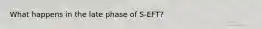 What happens in the late phase of S-EFT?