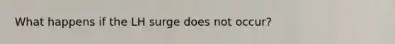 What happens if the LH surge does not occur?