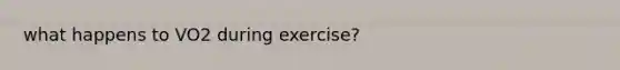 what happens to VO2 during exercise?