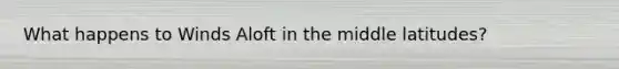 What happens to Winds Aloft in the middle latitudes?