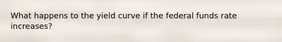 What happens to the yield curve if the federal funds rate increases?