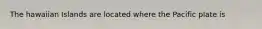 The hawaiian Islands are located where the Pacific plate is