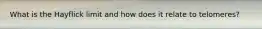 What is the Hayflick limit and how does it relate to telomeres?