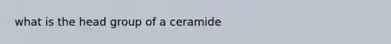 what is the head group of a ceramide