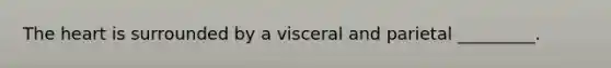 The heart is surrounded by a visceral and parietal _________.