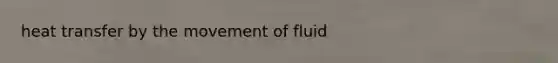 heat transfer by the movement of fluid