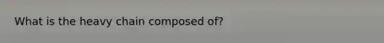 What is the heavy chain composed of?