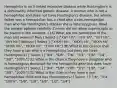 Hemophilia is an X-linked recessive disease while Huntington's is a dominantly inherited genetic disease. A woman who is not a hemophiliac and does not have Huntington's disease, but whose father was a hemophiliac has a child with a non-hemophiliac man who has Huntington's disease (he is heterozygous). Read the answer options carefully. Canvas did not allow superscripts to be placed in the answers :( (A) What are the genotypes of the man and woman? Man [ Select ] ["XHY Hh", "XHY hh", "XhY Hh", "XhY hh"] Woman [ Select ] ["XHXH Hh", "XHXh hh", "XhXh hh", "XHXh Hh", "XHXH hh", "XhXh Hh"] (B) What is the chance that they have a son who is a hemophiliac but does not have Huntington's? [ Select ] ["3/4", "5/8", "7/8", "1/2", "1/8", "1/4", "3/8", "100%"] (C) What is the chance they have a daughter who is homozygous dominant for the hemophilia gene but does have Huntington's? [ Select ] ["3/4", "5/8", "7/8", "1/2", "1/8", "1/4", "3/8", "100%"] (D) What is the chance they have a non-hemophiliac child who has Huntington's? [ Select ] ["7/8", "3/4", "100%", "5/8", "1/8", "3/8", "1/2", "1/4"]