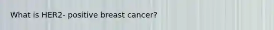 What is HER2- positive breast cancer?