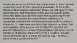 Hexokinase catalyzes the first step of glycolysis, in which glucose is phosphorylated to form glucose-6-phosphate. Which os the following statements are accurate? Choose all that apply. A) The conformational shift that occurs when glucose, but not water, enters the active site prevents water from hydrolyzing ATP B) Hexokinase is found in the mitochondrial membrane C) Hexokinase transfers the terminal phosphate of ATP to carbon 3 of glucose D) Hexokinase consists of two domains, or lobes, that come together when glucose and the MgATP2- complex are bound E) Hexokinase is a type of phosphatase that catalyzes the transfer of phosphoryl group from ATP to a hexose F) Kinases require the presence of a metal ion such as Mg2+ or Mn2+, which forms a complex with ATP