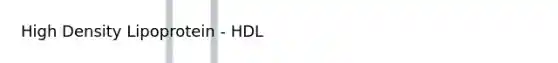 High Density Lipoprotein - HDL
