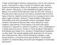 A high school English teacher is preparing a unit of instruction on poetry. The teacher's class consists of students with varying levels of achievement. Many of the students in the class have IEPs, Section 504 plans, or are identified as English Learners. Below is an outline of the teacher's plan for this unit. Activity 1: Provide direct instruction on the history of poetry and common types of poems. Explore several poems as a group to learn more about types of poems. Activity 2: Have students read poems individually and make annotated notes on the paper. Break students into pairs to discuss their notes. Activity 3: Have students read poems in small groups and work with group members to respond to a series of questions. Then, participate in a whole-class discussion. Activity 4: Have students read poems individually and respond to a series of comprehension questions as they read. The teacher grades their responses for accuracy and understanding. Which of the following strategies, used during Activity 2, would be most appropriate to use to guide students in understanding the poem and engaging in meaningful discussion?