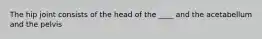 The hip joint consists of the head of the ____ and the acetabellum and the pelvis