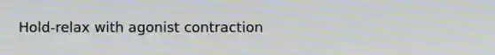 Hold-relax with agonist contraction