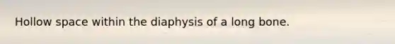 Hollow space within the diaphysis of a long bone.