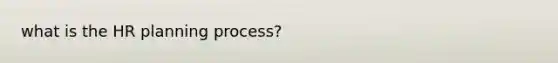 what is the HR planning process?