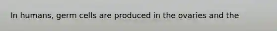 In humans, germ cells are produced in the ovaries and the