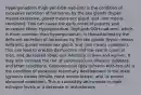 Hypergonadism (high-per-GOH-nad-izm) is the condition of excessive secretion of hormones by the sex glands (hyper- means excessive, gonad means sex gland, and -ism means condition). This can cause the early onset of puberty and increased libido. Hypogonadism (high-poh-GOH-nad-izm), which is more common than hypergonadism, is characterized by the deficient secretion of hormones by the sex glands (hypo- means deficient, gonad means sex gland, and -ism means condition). This can lead to erectile dysfunction and low sperm count in men, and decreased libido and infertility in men and women. It may also increase the risk of cardiovascular disease, diabetes, and other conditions. Gynecomastia (guy-neh-koh-MAS-tee-ah) is the condition of excessive mammary development in the male (gynec/o means female, mast means breast, and -ia means abnormal condition). This is caused by an increase in male estrogen levels or a decrease in testosterone.