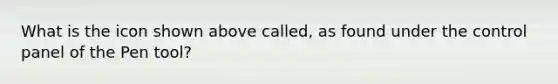 What is the icon shown above called, as found under the control panel of the Pen tool?